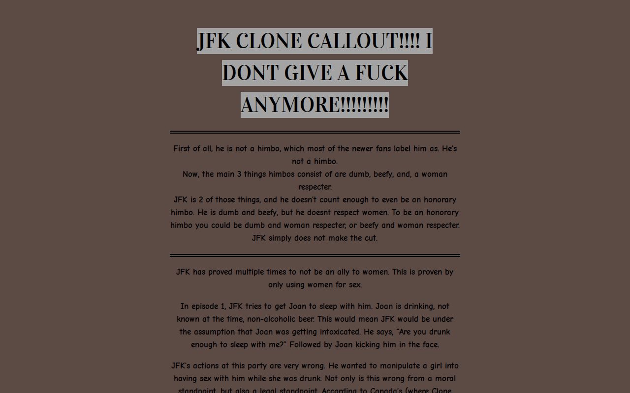 Carrd profile picture for @jfk